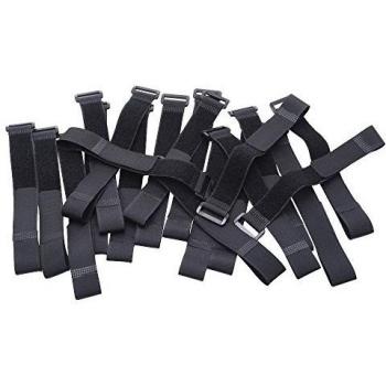 eBoot Organizador de Cable Tiras para Organizar Cables Negro, 300 mm x 25 mm , 20 Pack