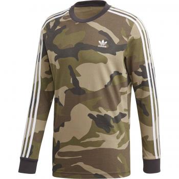 adidas Camo LS tee Camiseta, Hombre, multco, XL