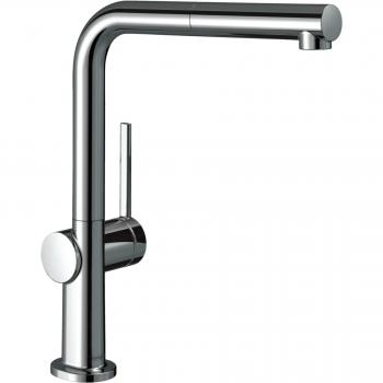 Hansgrohe Talis M54 Mezclador monomando de cocina 270 con caño extraíble y 1 jet en acabado cromo