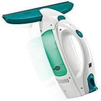 Leifheit Aspirador limpiacristales Dry & Clean, limpiaventanas para una limpieza 360º sin marcas, aspiradora vertical con 38 min de autonomía