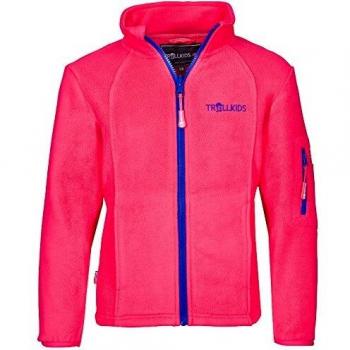 Trollkids Chaqueta de Polar para Niños Arendal, color magenta talla 14 años