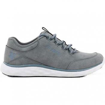 Oxypas Patricia Women's Lightweight Memory Foam Sneakers with SRC Slip-Resistant and ESD Features (EU 36, Gray)