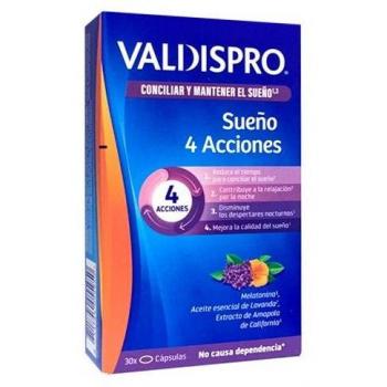 Valdispro Sueño 4 Acciones 30 Comprimidos/Cápsulas