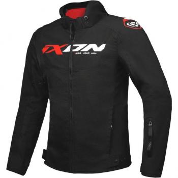 Ixon Chaqueta de Moto Fierce Negro-Blanco-Rojo 3XL