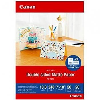 Canon MP-101D Papel Fotográfico Mate de Doble Cara A4 20 Hojas