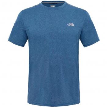 North Face M Reaxion Amp Crew - EU - Camiseta de manga corta para hombre, color azul, talla XL