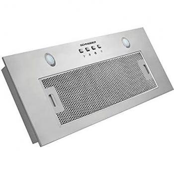 Schneider SCHG5261BX - Campana extractora, 52 cm, extracción 610 m3/h, 3 niveles de potencia, 190 W, Inox