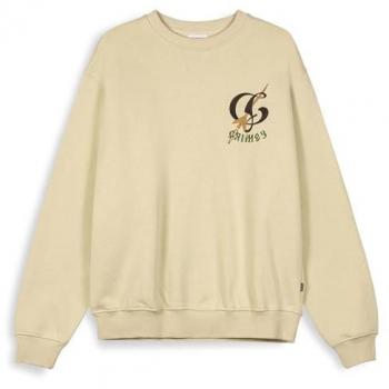Sudadera Grimey 'The Lower Depths' Beige Vintage para Hombre