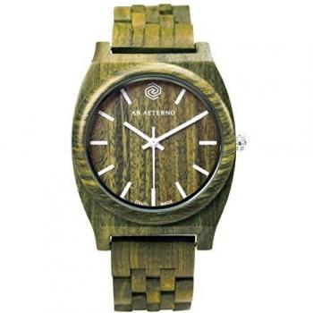 AB AETERNO Shade White Green Sandal Wood Swiss Quartz Hypoallergenic Analogue Unisex Watch