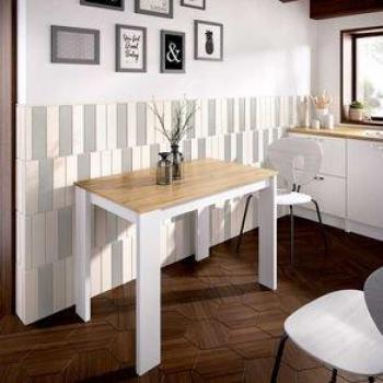 Mesa de Cocina Aspen Blanco/Nordic 76,9x110,3x67,1 cm