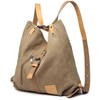 Kono Mochila de bandolera, bolsos de lona versátiles y multifuncionales para las mujeres niñas, elegantes bolsos cruzados, mochila duradera para viajes de gran capacidad para portátiles