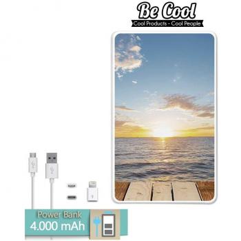 Becool® - Batería Externa Power Bank 4000 mah + Gratis 1 cable USB-MicroUsb