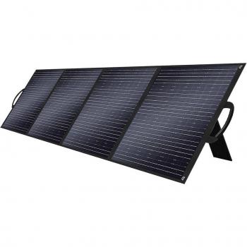 Panel solar SolarPlay T200, 200W de potencia máxima, eficiencia de conversión del 23.4%, impermeable y a prueba de polvo IP65, soporte ajustable, compatible con la estación de energía SolarPlay Q2501