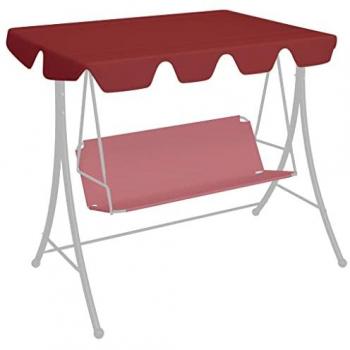 vidaXL Replacement Canopy for Garden Swing Wine Red 150/130x105/70 cm