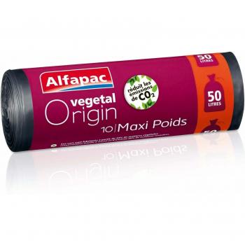 Alfapac - Bolsas de basura biodegradables, maxi, 3 rollos de 10 bolsas