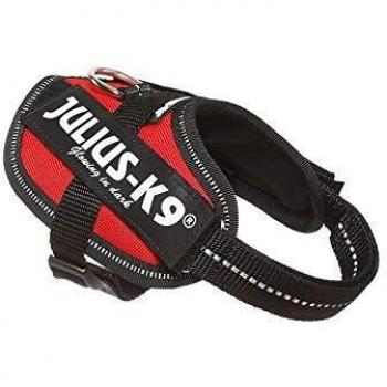 Arnés Ergonómico JULIUS-K9 IDC, Tamaño Baby 2/XS-S, Rojo para Perros
