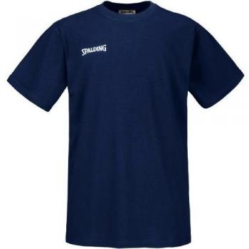 Spalding Promo tee Camiseta De Entrenamiento, Hombre, Azul Marino, XXS