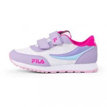 Fila Orbit Kids Sneakers - Beige and Violet Options