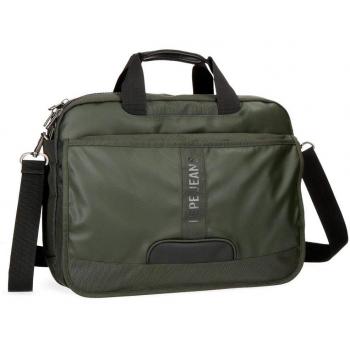 Pepe Jeans Bromley Maletín, 40 cm, 16.8 litros, Verde