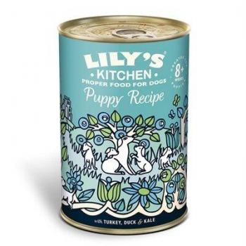 Lata de Comida para Cachorros de Pavo, Pato y Col Rizada - 400g Lily's Kitchen