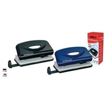 Perforadora Erichkrause U10 - Ideal para Perforar hasta 10 Hojas - Resistente Cuerpo y Mecanismo de Acero - Garantía de 2 Años - Variedad de Colores