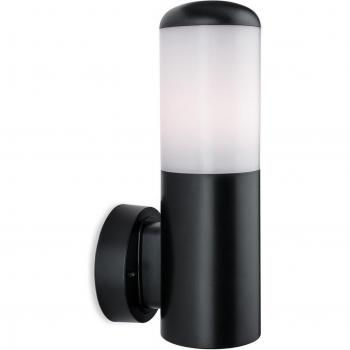 Aplique moderno Luna Negro IP54 1 bombilla E27 29,6cm