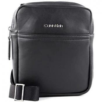 Calvin Klein Men's Black Logo Across-body Messenger Bag, One Size