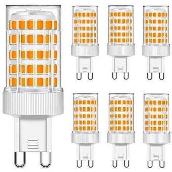 Eofiti Bombillas LED G9 10W Equivalentes a Halógeno de 80W, Lampara G9 LED Blanco Cálido 2700K 900lm, Ángulo de Luz de 360°, AC 220V-240V Alto CRI, Casquillo G9 Bombilla de Bajo Consumo - 6 unidades