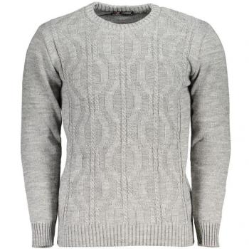 U.S. Polo Assn. Men's Gray Twisted Crew Neck Sweater - XXL