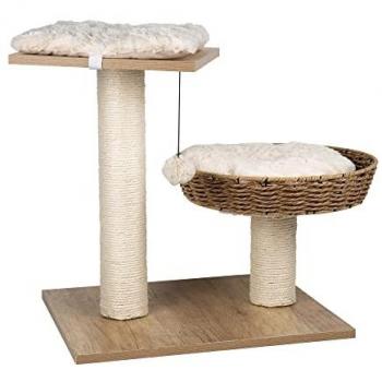 Rascador con Juego para Gatos Modelo Maxi Color Beige Medidas 48 x 39 x 51 cm