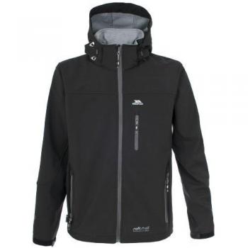 Trespass MAJKSSG20001 - Soft shell para hombre, color negro / negro, talla XL