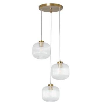 Lámpara Colgante Tri Wilde de Cristal Transparente para Decoración de Salón, Habitación y Dormitorio