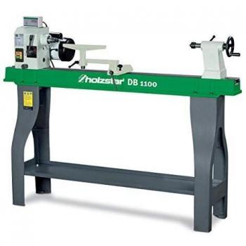 Torno para Madera Holzstar DB 1100 con Diámetro de Torneado de 358 mm, Distancia entre Puntos de 1100 mm y Peso de 92 kg - 10 Velocidades