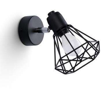 Sollux Artemis Aplique - Apliques para Dormitorio - Apliques LED para Salón - Pasillo Apliques de Pared - Apliques Modernos - Negro - 50-60Hz~220-230V