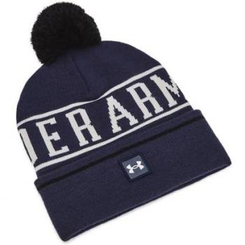Under Armour Men's Halftime Pom Beanie - Dark Blue