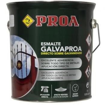 Esmalte Directo sobre Galvanizado Bermellón RAL 3001 - Galvaproa 4 L sin Imprimación