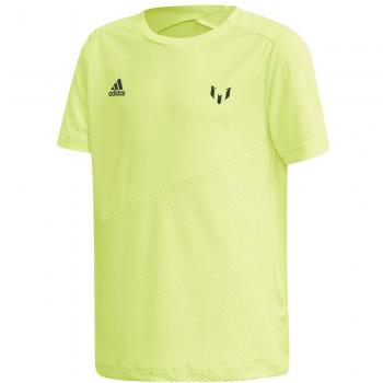 Adidas YB M tee Camiseta, Niños, Amasol/Maruni, 152