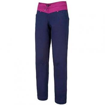 Wild Country 95217 Stamina W Pant - Pantalón largo de algodón para mujer, color morado y azul, violeta, XS/40