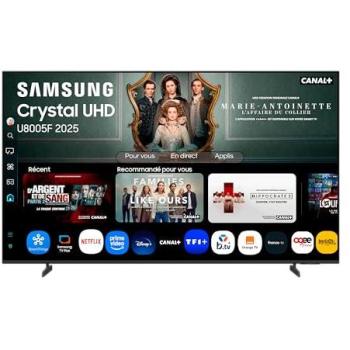 Samsung TV LED 55 Crystal UHD U8075F 4K Smart TV con Bluetooth, WiFi y HDR