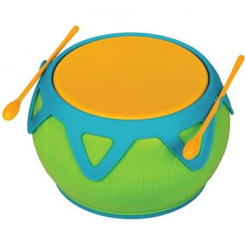 Halilit- Super Tambor, Color Vert, Bleu et Jaune