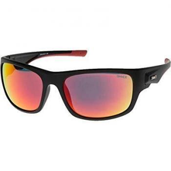 Sinner Bruno SISU-819-11-59 Men's Sunglasses - Black & Red, Size 51