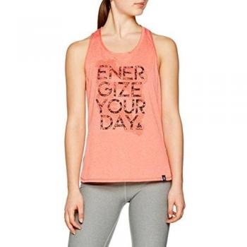 Odlo BL Crew Neck Singlet Claro Top, Primavera/Verano, Mujer, Color Dubarry Melange - Placed Print SS18, tamaño Large