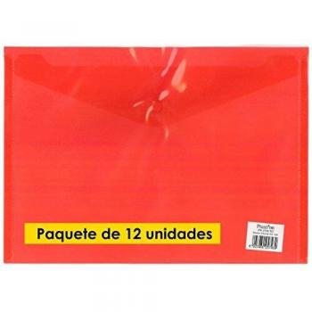 Carpeta Portadocumentos PRAXTON Din-A4 Rojo, Pack x12