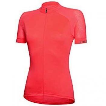 zerorh+ Brezza W - Jersey para Mujer, Mujer, Ecd0738 401S, Psychotic Salmon, S