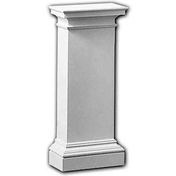 Pedestal de Media Columna Dorica Blanco Profhome 118003 Elemento Decorativo