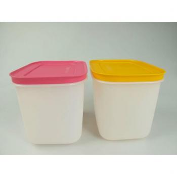 TUPPERWARE Caja de Congelación de 1,1 L blanco rosa + blanco naranja 11379