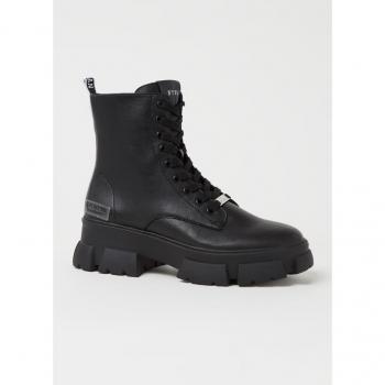 Steve Madden Tanker Women's Classic Black Leather Boots