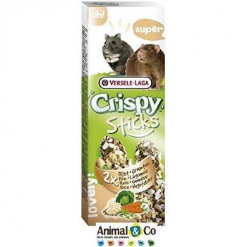 Versele Laga Crispy Sticks Hamsters & Rats Rice and Vegetables 2 Pack 110g