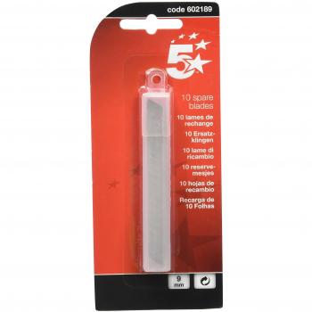 5 Star E-84007 SP - Recambio 10 cuchillas, 9 mm