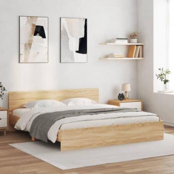 Cabecero de cama Sonoma Roble 200x200 cm